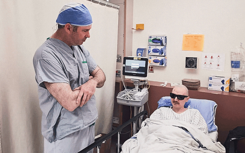 Homem recupera a visão após rara cirurgia com dente  | Foto Arquivo pessoal (retirada da matéria da CNN)