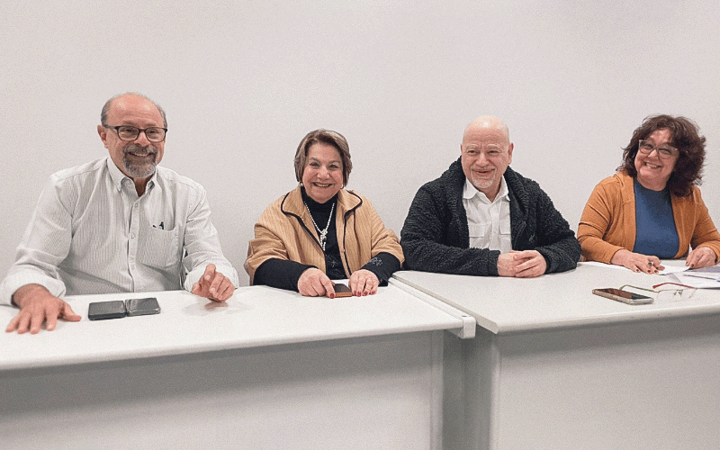 Dr. Wilson Chediek, Dr. Aida Sabbagh Haddad, Dr Harry Davidowicz e Dra Márcia Moreira